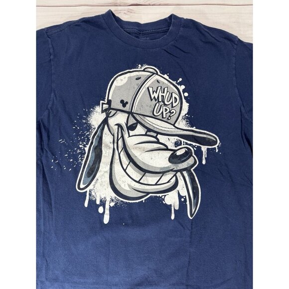 Goofy Whud Up T-Shirt Boys Size M Disneyland Walt Disney World Double Stitch Hat - Picture 2 of 7
